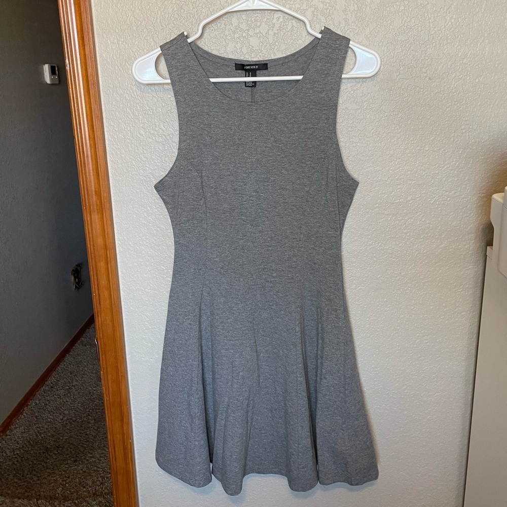 Grey skater dress